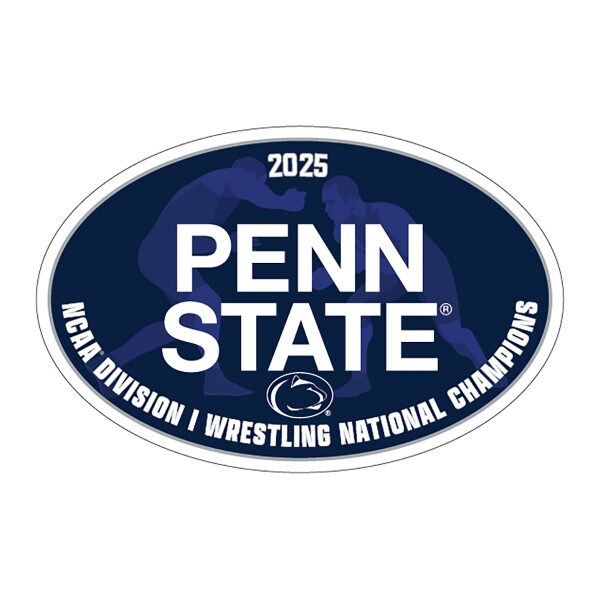 oval vinyl decal 2025 Penn State NCAA Division I Wrestling National Champions